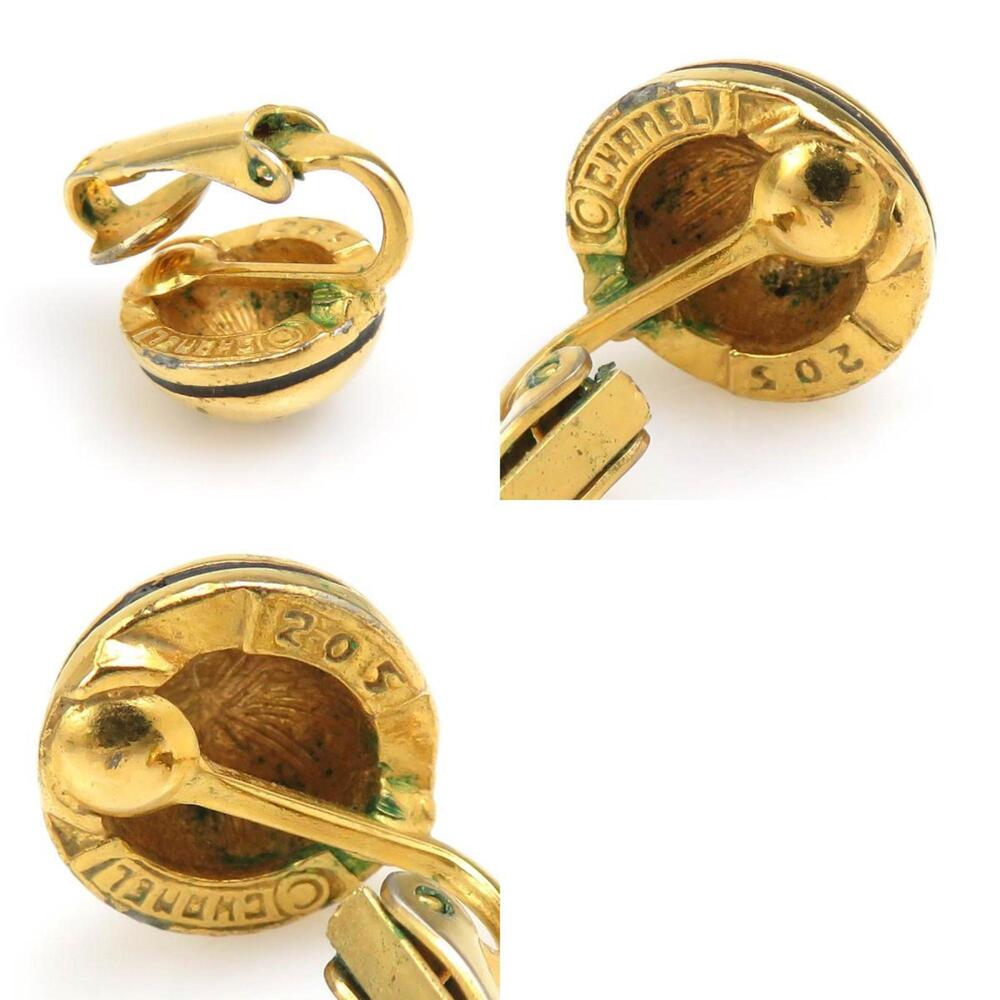 Chanel Cc Logo Clip-On Earrings Gold- #208342C51B - Picture 5 of 5